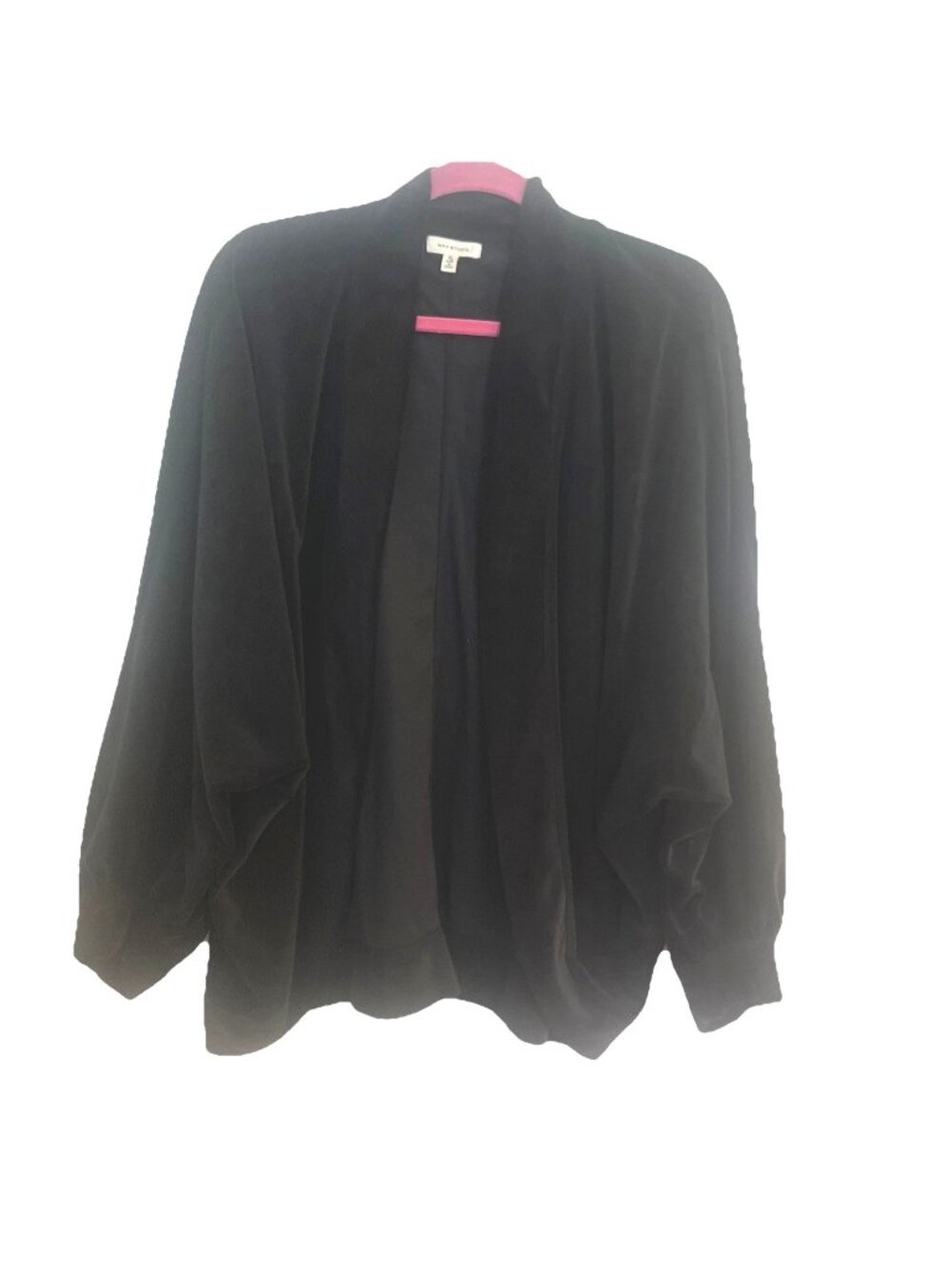 Max Studio Black Velour Bolero Open Front Evening Shrug - Women's XL Comfortable